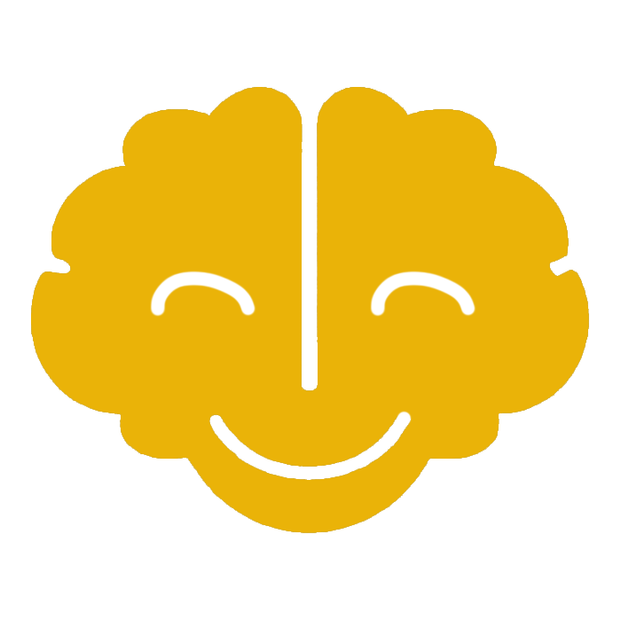 Smiling brain logo